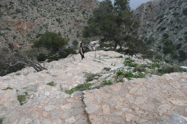Weg vom Kloster Gouverneto zum Kloster Katholiko auf Kreta