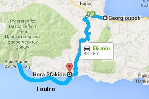 chora sfakion loutro crete